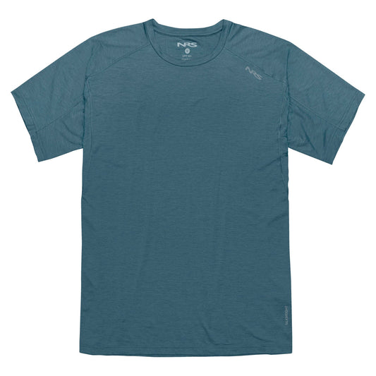 NRS Men's Silkweight Short Sleeve Shirt Stealth Front