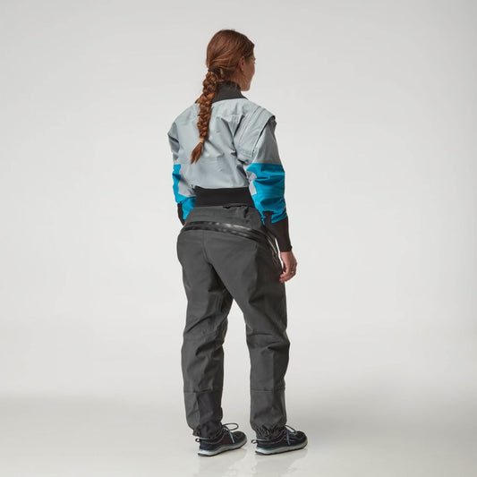 NRS Women's Crux Dry Suit - Quarry Back