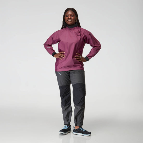 NRS Women's Endurance Splash Jacket Plum Model Front