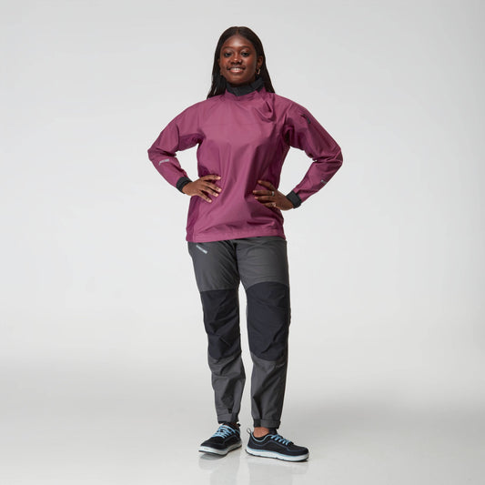 NRS Women's Endurance Splash Jacket Plum Model Front