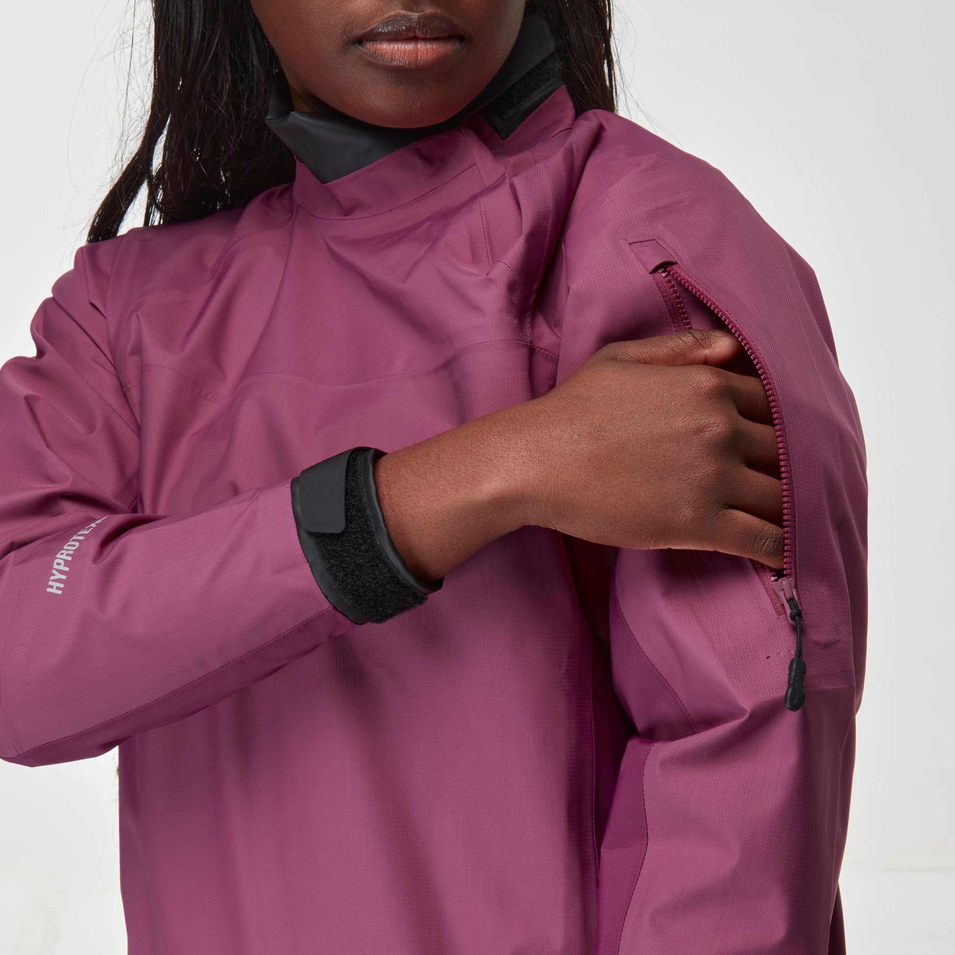 NRS Women's Endurance Splash Jacket Plum Pocket
