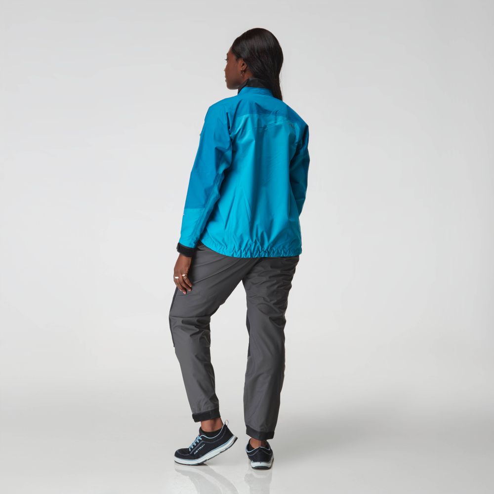 NRS Women's Endurance Splash Jacket Reef On Model Back