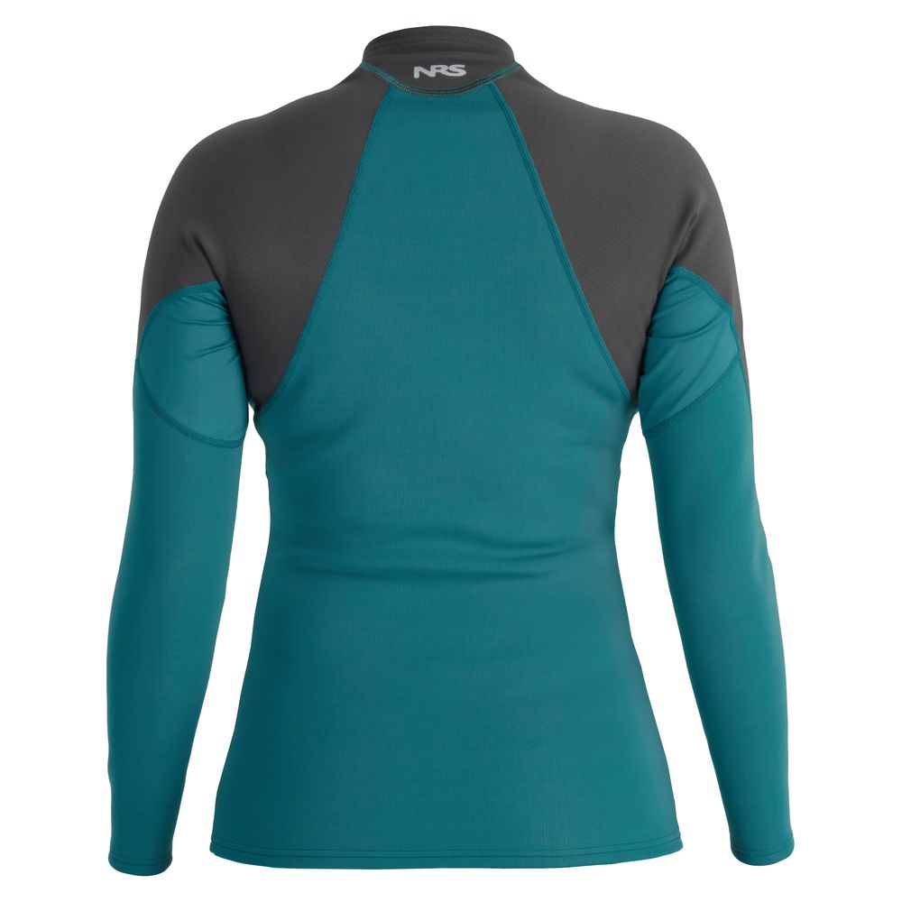 NRS Women's Hydroskin 0.5 Long Sleeve Shirt Harbor Graphite Back