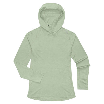 NRS Women's Silkweight Hoodie Desert Sage Front
