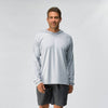 NRS Men's Silkweight Hoodie Moonlight On Model Front