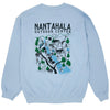 Nantahala Doodle Crewneck Light Blue Back