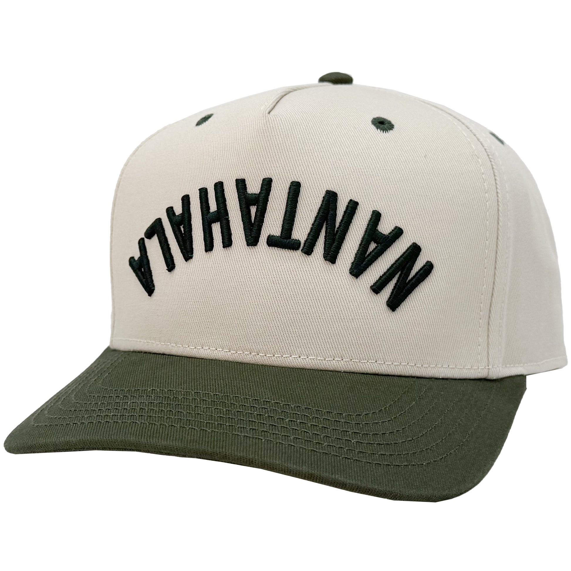 Nantahala Upside Down Hat Stone Dark Green