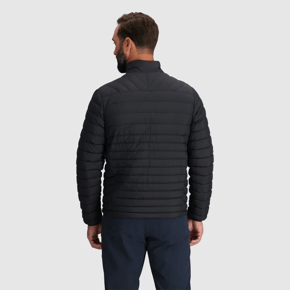 OR Men's Transcendent Down Jacket Black On Model Back