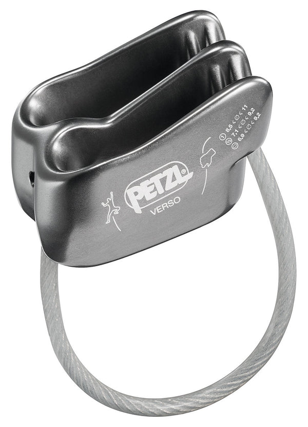 Petzl Verso Lightweight Belay/Rappel Device Grey