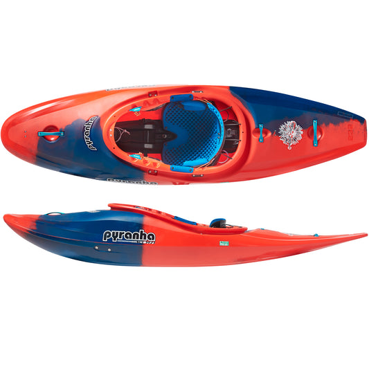 Pyranha Firecracker Whitewater Kayak with Elite Outfitting - Rosella Red