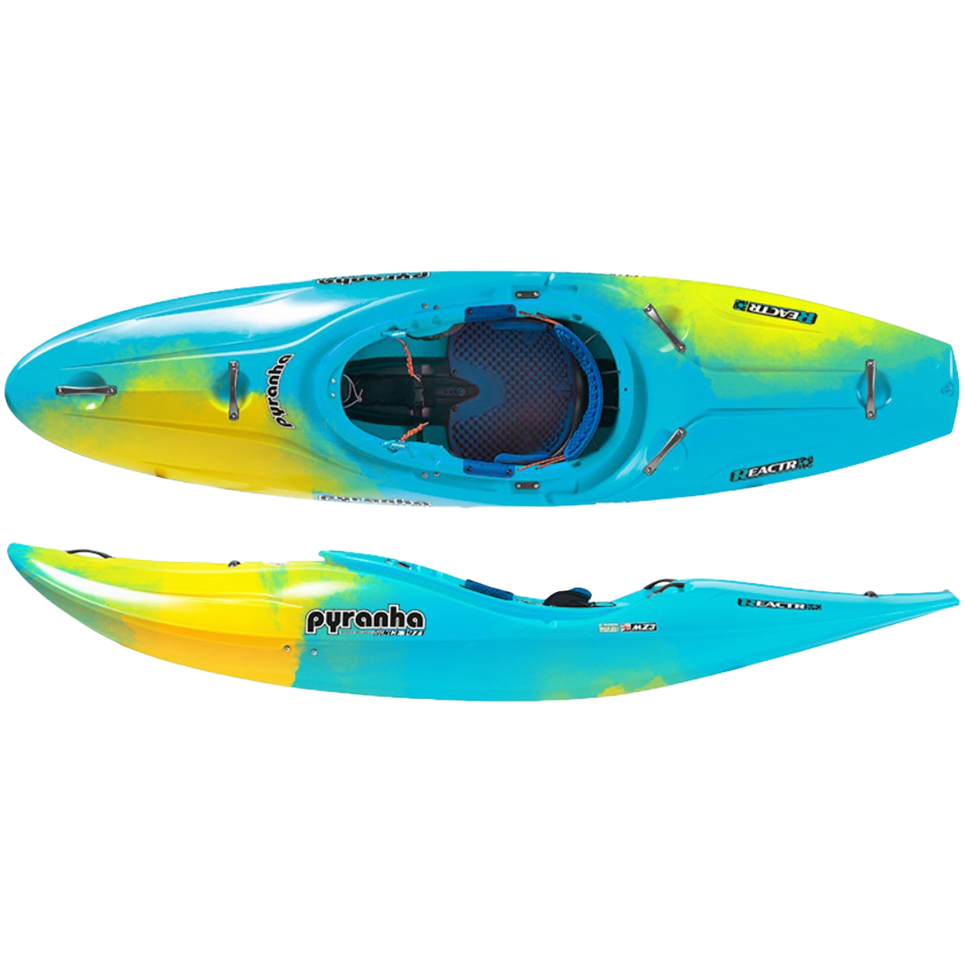 Pyranha Reactr Whitewater Kayak - Limited Edition - Teal/Yellow