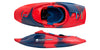 Pyranha Helectron Whitewater Freestyle Kayak - Rosella Red Top and Side View