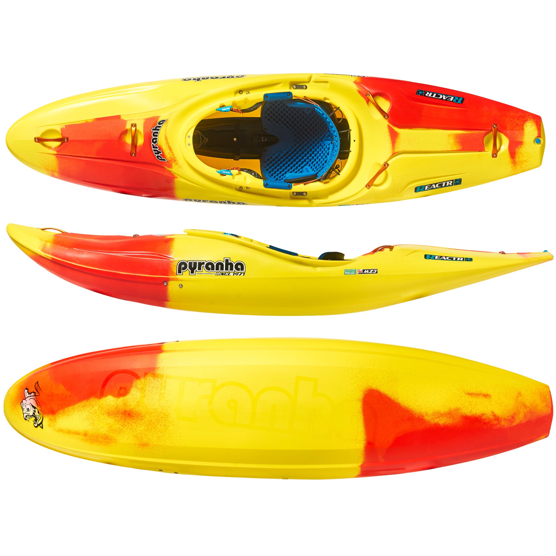 Pyranha Reactr Whitewater Kayak Lava Blast