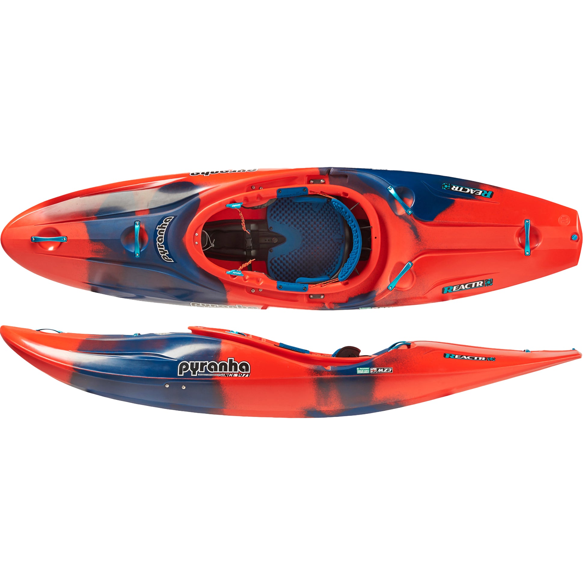 Pyranha Reactr Whitewater Kayak Rosella Red