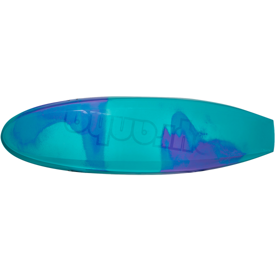 Pyranha Storm Whitewater Half-Slice Kayak Purple Mint Hull View
