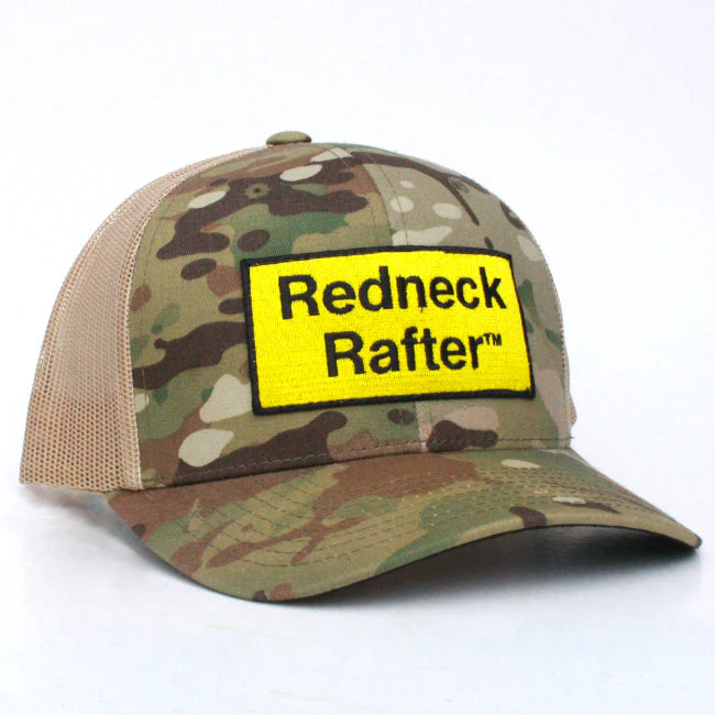 Redneck Rafter Patch Hat Classic Logo Desert Camo
