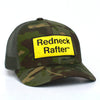 Redneck Rafter Patch Hat Classic Logo Green Camo
