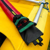 Redneck Rafter Hand Pump Bag Medium - Rasta Velcro Opening