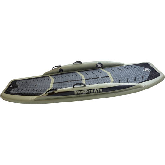 Riverskate Collective Hovercraft 4WD Freestyle Whitewater SUP Board - Side View