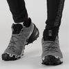 Salomon Men's Speedcross 6 Quiet Shade Black Pearl Blue On Model