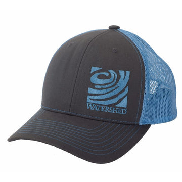 Watershed - Shed Trucker Hat Charcoal Columbia Blue