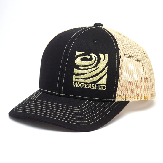 Watershed - Shed Trucker Hat Black Vegas Gold