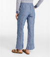 L.L.Bean Women's Premium Linen Breezy Pull-On Utility Pants, Mid-Rise Wide-Leg On Model Back