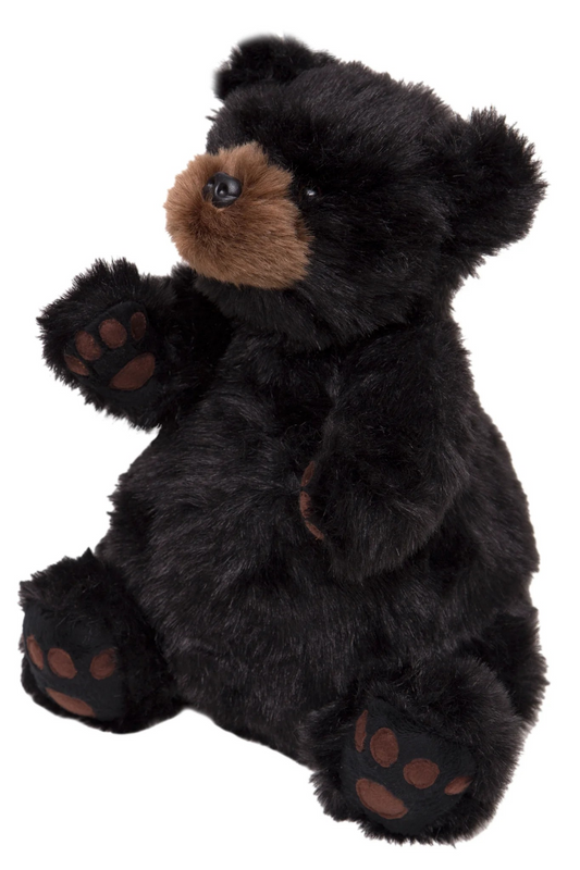 Carstens Plush Sitting Black Bear