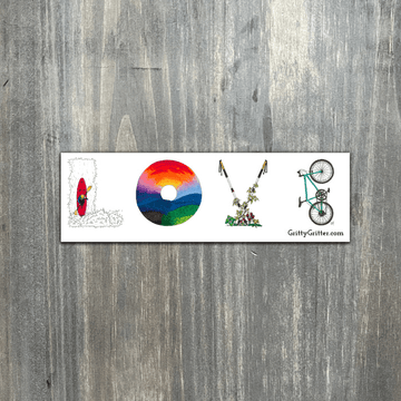 Gritty Gritter Love Sticker