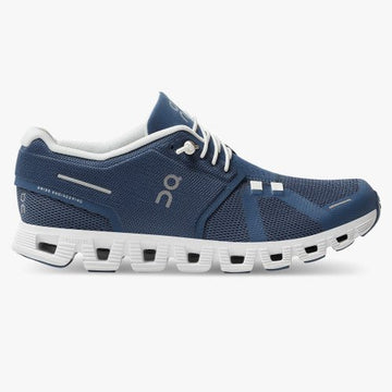 ON Women's Cloud 5 Running Shoes Denim White